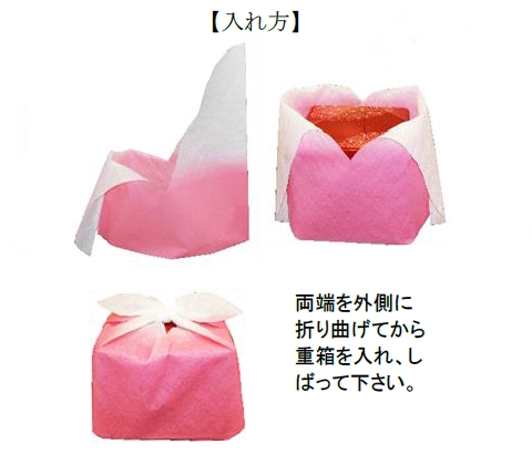 お重用あずま袋の使い方